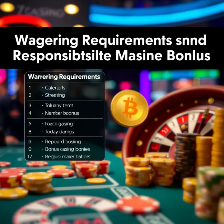 Graphic depicting wagering requirements and responsible bonus management strategies