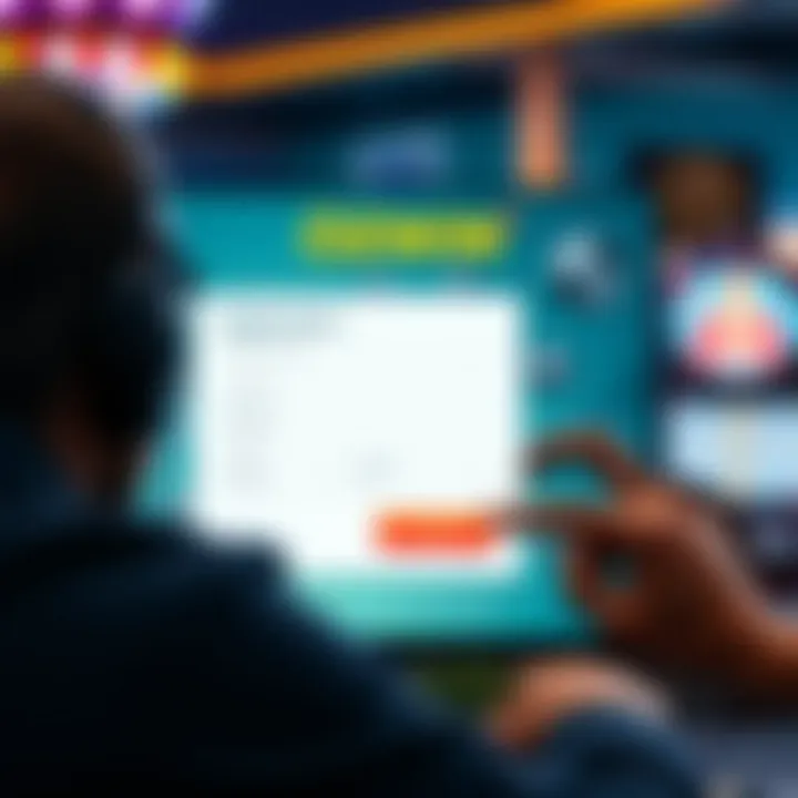 User registering on Ozwin Free platform with a simple online form