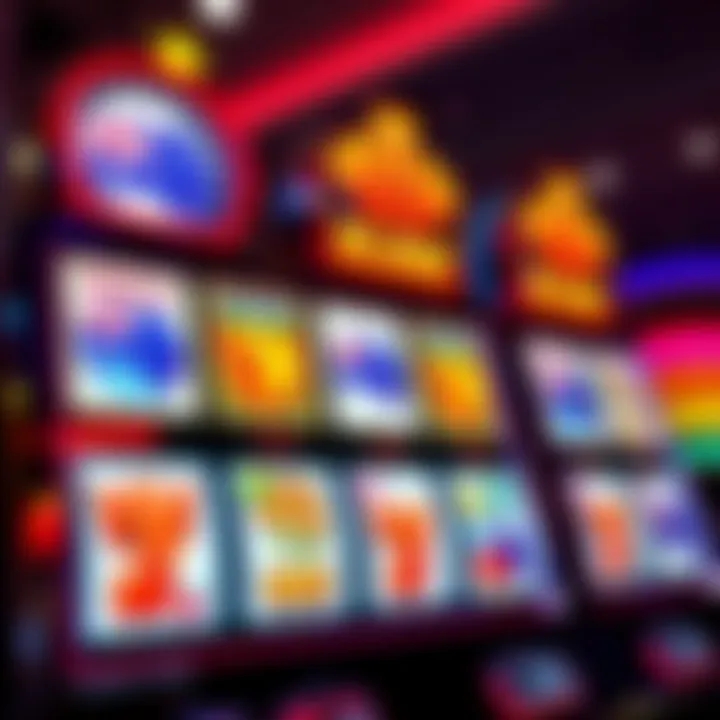 Bright online pokies interface showing reels with Australian symbols