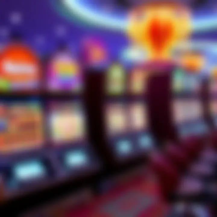 Colorful online pokies interface displaying various game themes and reels