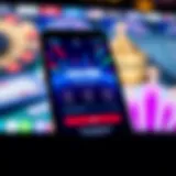 Mobile device displaying Ozwin Casino login screen with secure authentication icons