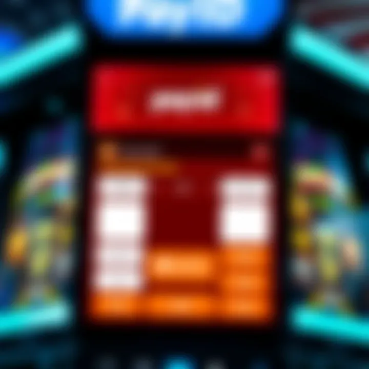 Digital wallet interface displaying PayID payment option for online pokies in Australia