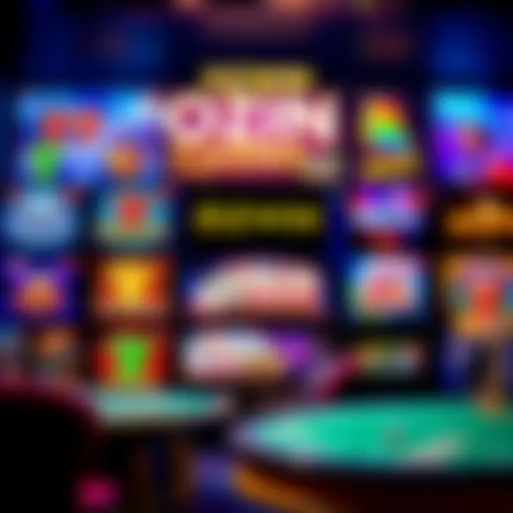 Display of diverse casino games available on Ozwin Casino platform including slots and table games