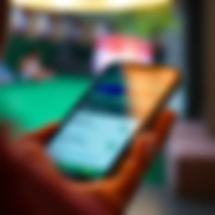 Mobile phone showing secure payment options and responsible gaming controls on Ozwin Casino app