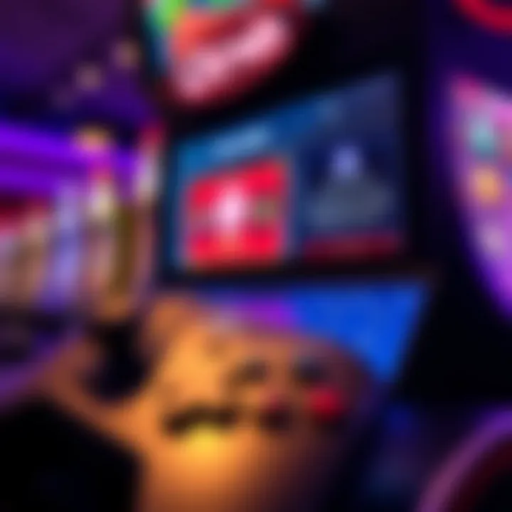Gaming controller and digital display highlighting gameplay features and tips for Ozwin's specialty games