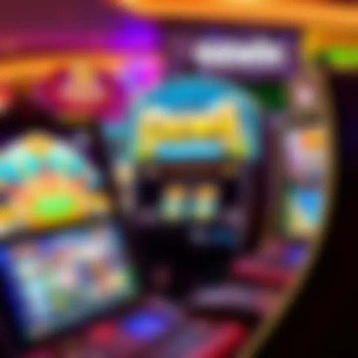 Colorful interface showcasing various specialty games available on the Ozwin platform