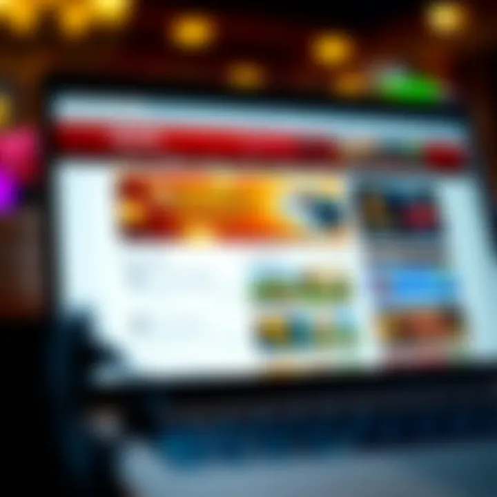 Finding Current OzWin Coupon Codes for Maximum Savings Laptop screen showing a webpage with OzWin coupon codes and discount offers