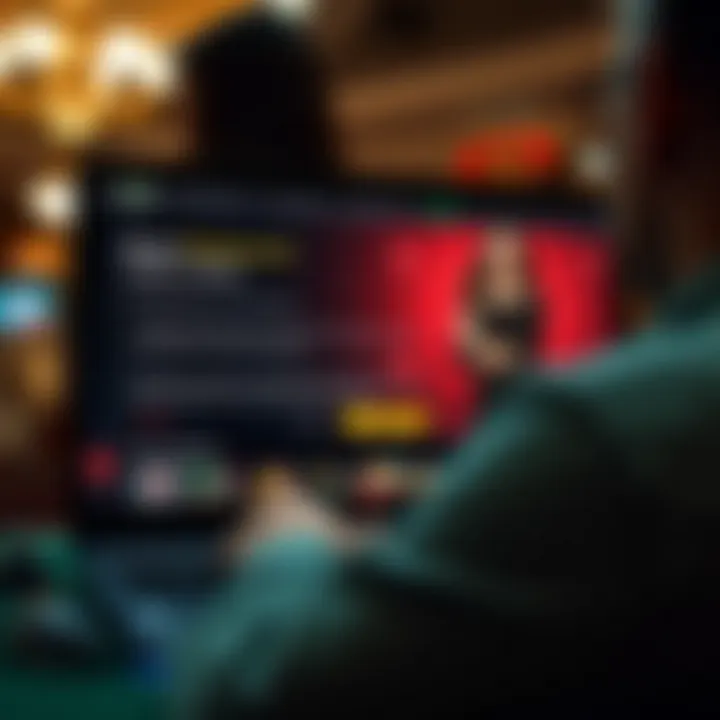 Guide to Redeeming the Ozwin Casino Promo Code Illustration of a user navigating an online casino website to redeem a bonus with clear instructions displayed.