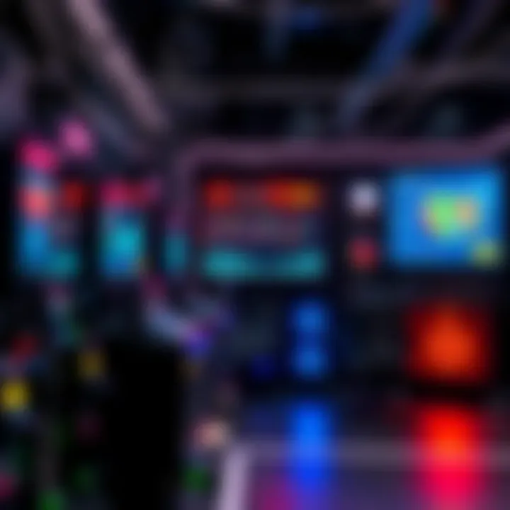 Advanced technology setup showing secure data and gameplay analytics for online casino games