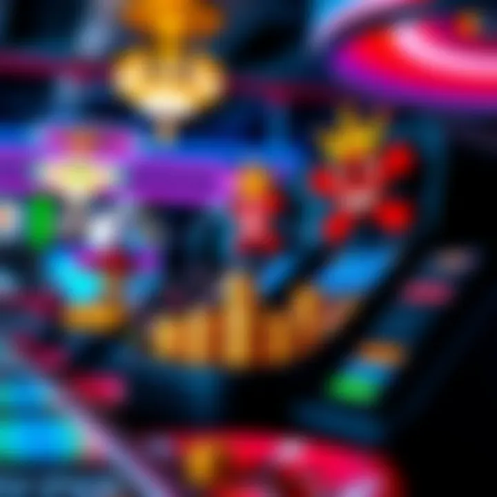 Visual representation of casino rewards and bonuses being applied during gameplay