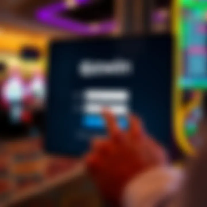 User entering credentials on Ozwin login interface