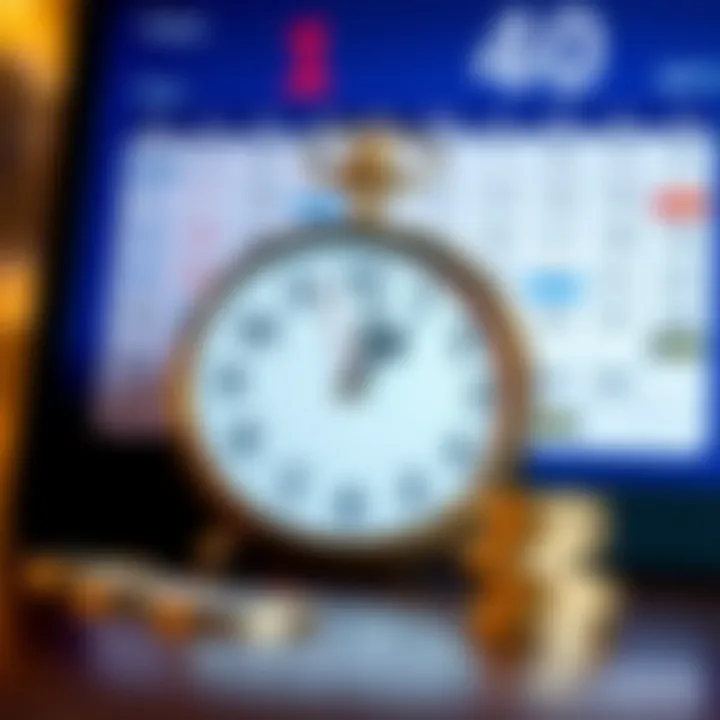 Typical Withdrawal Timeframes at Ozwin Casino Clock with calendar background illustrating typical withdrawal timeframes for Ozwin Casino players