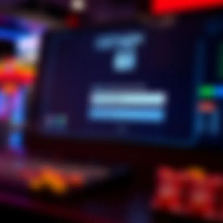 Secure password reset screen with security icons and input fields