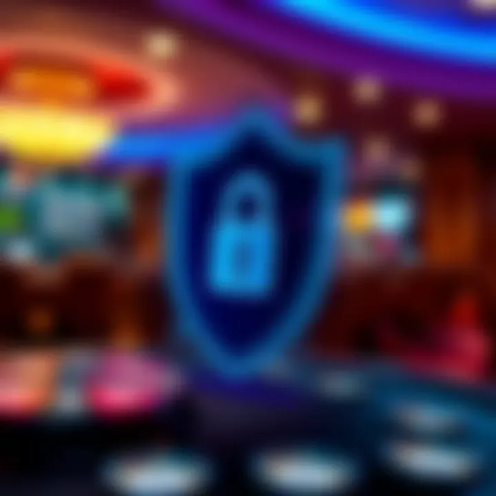 Ensuring Account Safety and Secure Login at Ozwin Casino Visual representation of security shield and password protection for online casino account