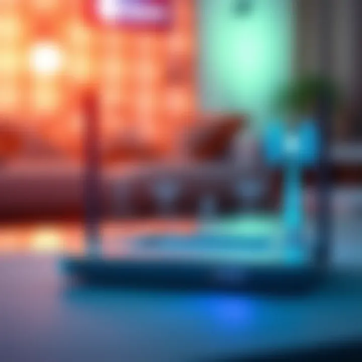 Internet Requirements for Optimal Ozwin Casino App Performance WiFi router with icons representing stable internet connection and mobile signal strength