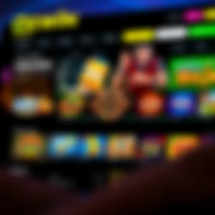 A user-friendly online casino homepage showcasing various game categories and bonuses tailored for Australian players