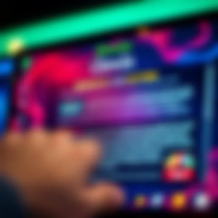 Detailed terms and conditions for casino bonus displayed on digital screen