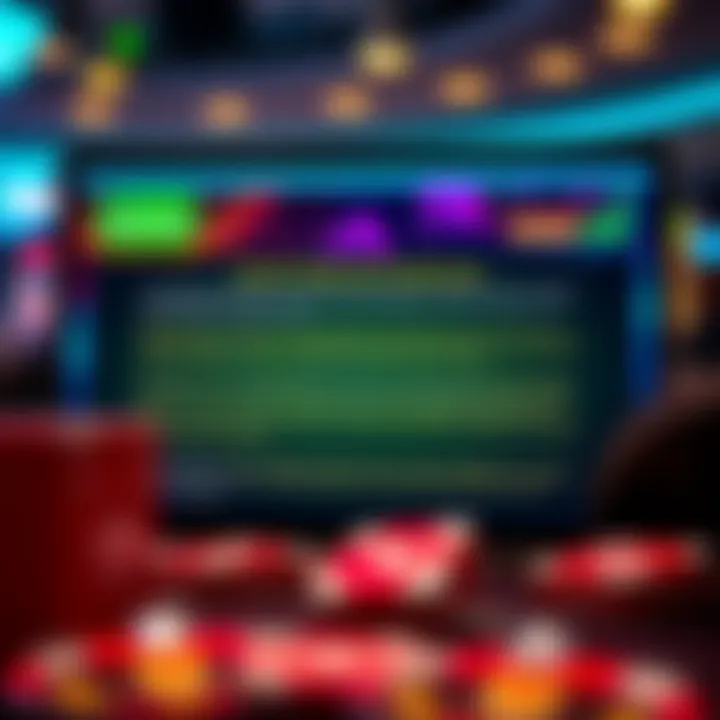 Understanding Bonus Terms and Conditions on Ozwin Casino Illustration of a casino website screen displaying bonus terms and conditions for informed gaming