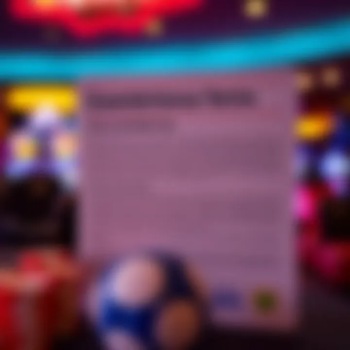 Graphic showing important bonus terms and conditions with a safety shield icon