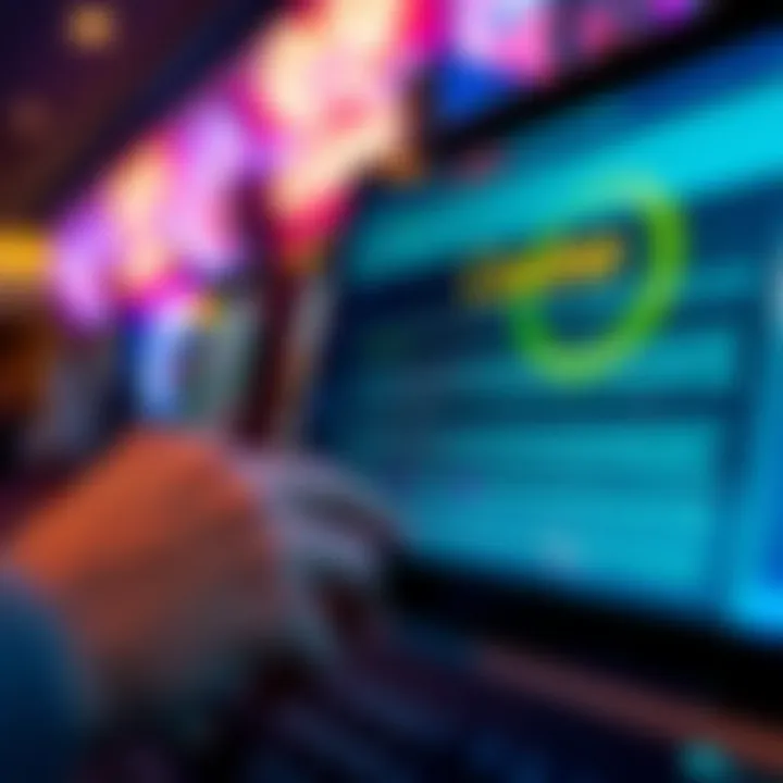 Graphic showing a secure online transaction with casino terms and conditions visible