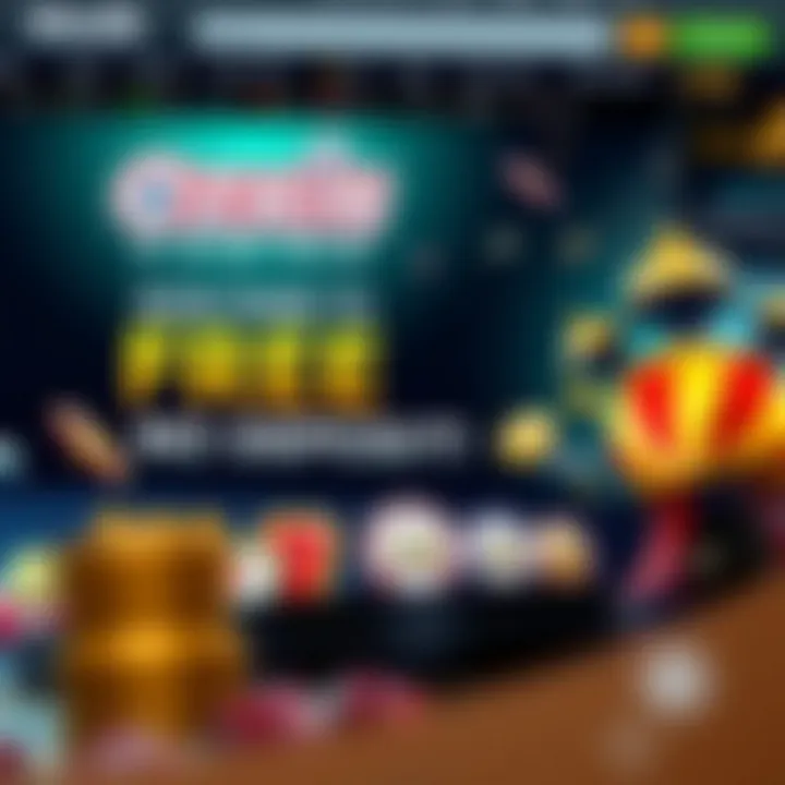 Ozwin Casino Free No Deposit Bonus Promotion Banner Screenshot of Ozwin Casino homepage showing promotional banner for free no deposit bonus