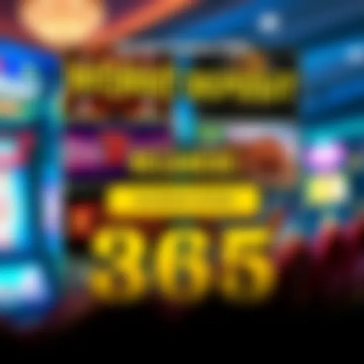 Graphic of various casino game icons including slots and table games highlighting free play options