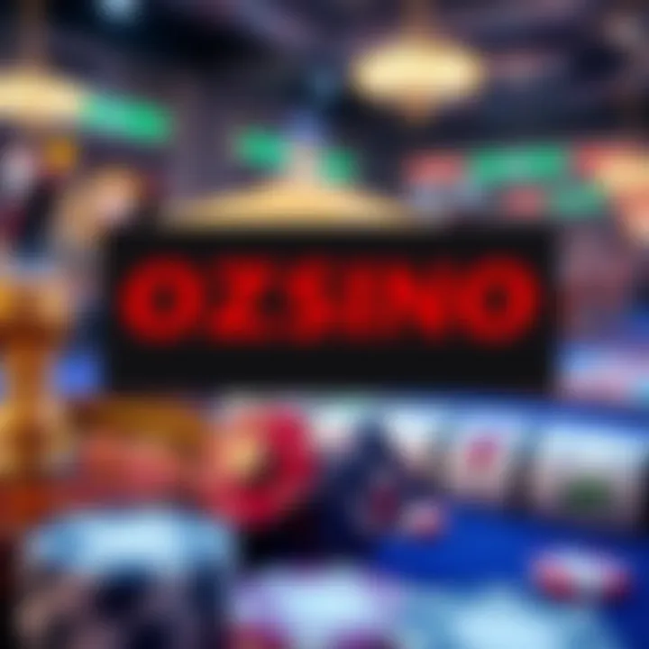 Graphic showing various casino game icons including cards, roulette, and slots with promotional tags