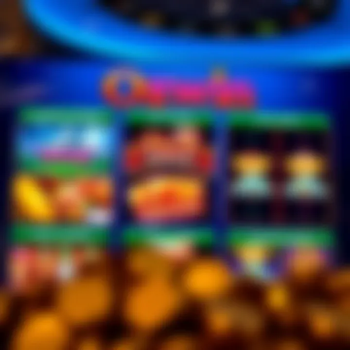 Ozwin Casino Game Selection Overview Casino games selection screen highlighting slot and table game options
