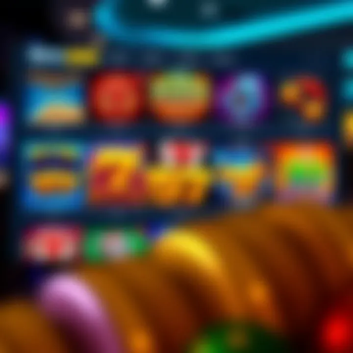 Ozwin Casino Game Selection and Variety A vibrant online casino interface showcasing a variety of slot games and live dealer options at Ozwin Casino
