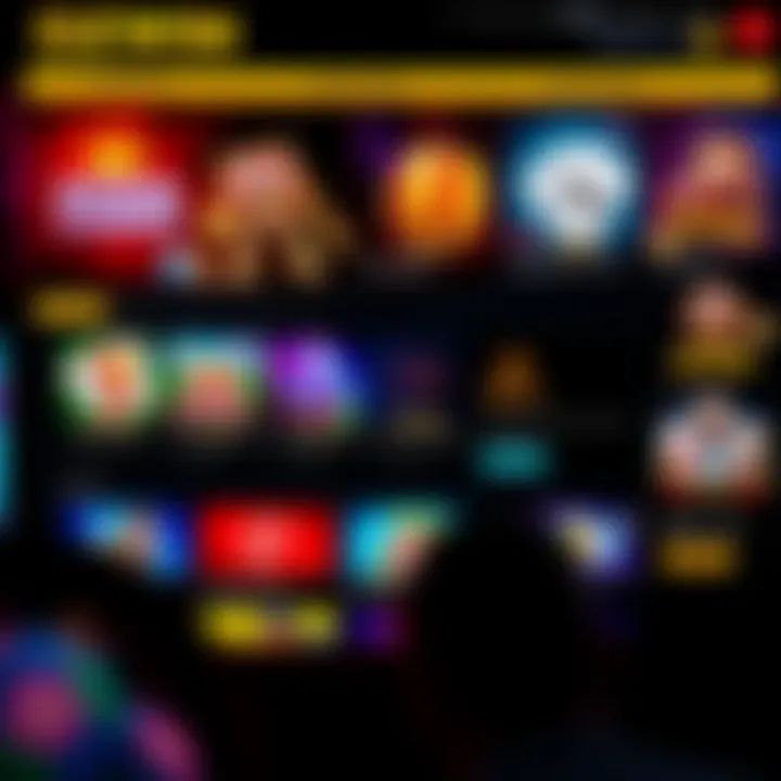 Overview of Ozwin Casino interface showcasing game selection and bonus offers