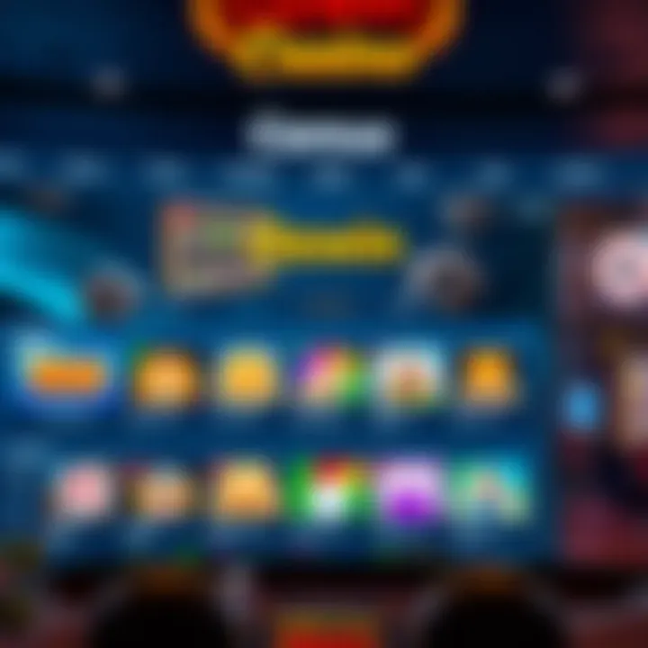 User interface of Ozwin Casino lobby showing game categories and navigation menu