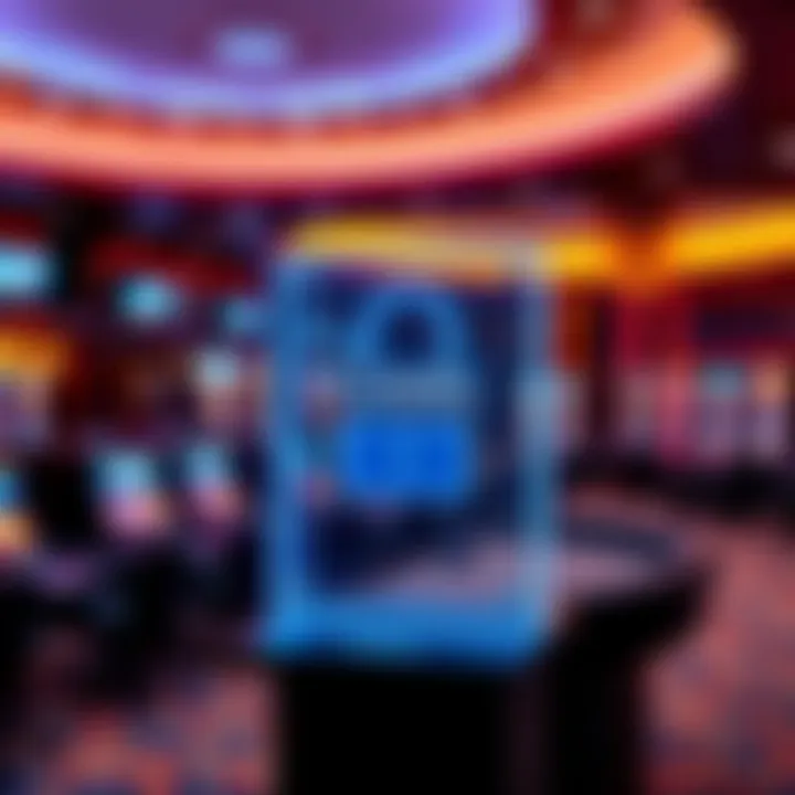 Secure login area of online casino platform highlighting encryption and player protection features