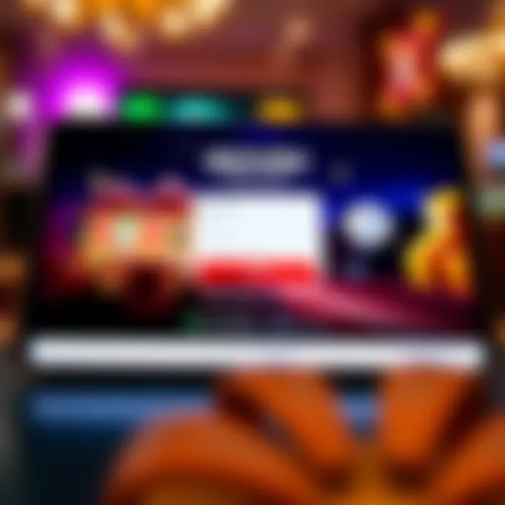 Digital login interface of OzWin Casino on a sleek device screen