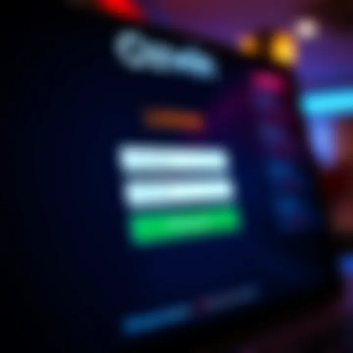 Ozwin Casino Account Login Interface Secure login screen of Ozwin Casino with username and password fields