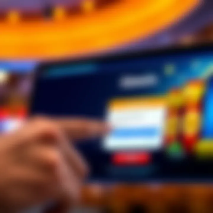 User entering login credentials on Ozwin Casino website