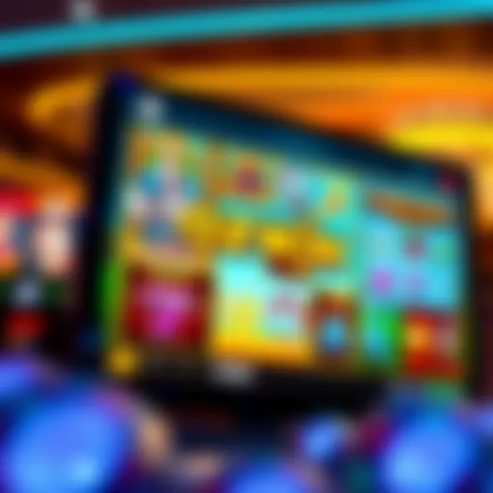 Ozwin Casino Online Slot Games with Australian Theme A vibrant online casino interface showcasing various slot games with Australian-themed graphics