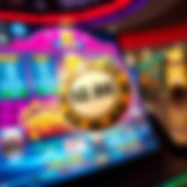 OzWin Casino No Deposit Bonus Codes Highlighted in Digital Interface Illustration of a glowing casino chip and digital bonus code enveloped in a vibrant gaming interface
