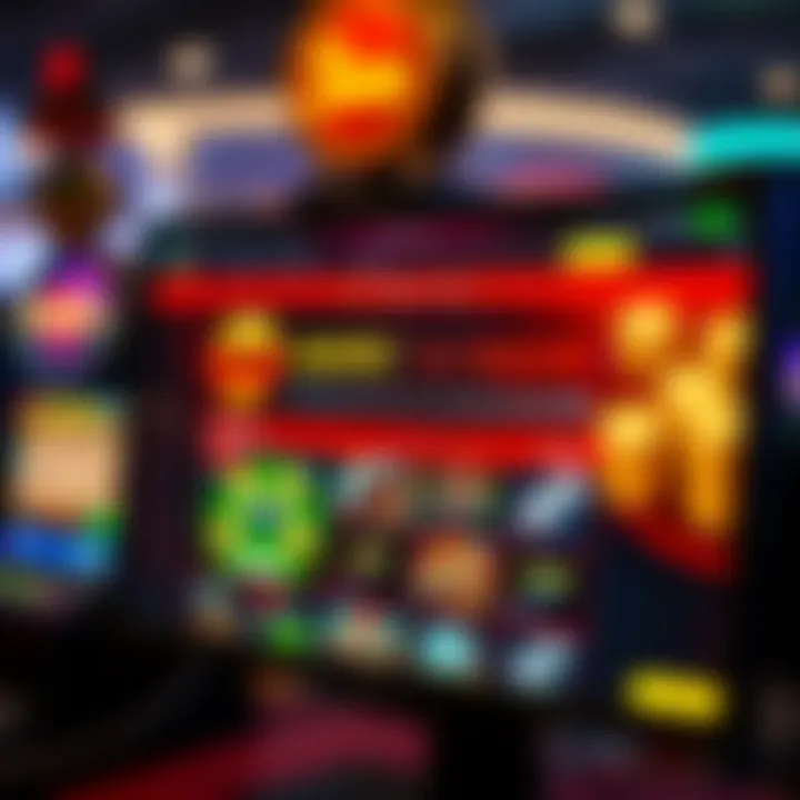 Digital screen showing Ozwin Casino no deposit bonus codes and promotional offers