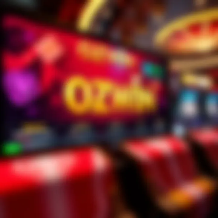 A vibrant casino interface displaying bonus codes and promotional offers