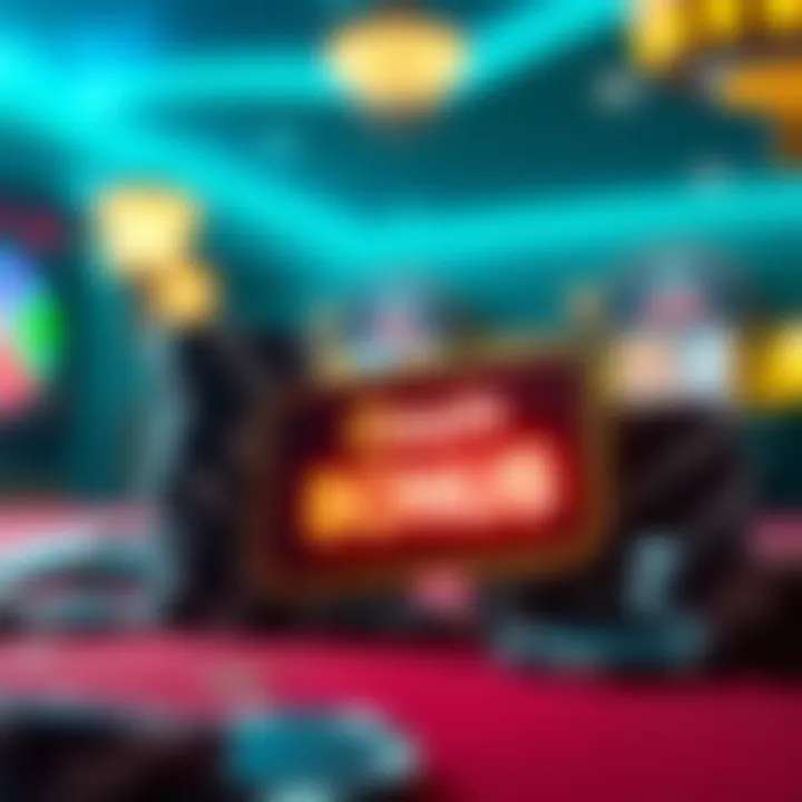 Illustration showing Ozwin Casino's no deposit bonus offer with casino chips and a glowing bonus tag