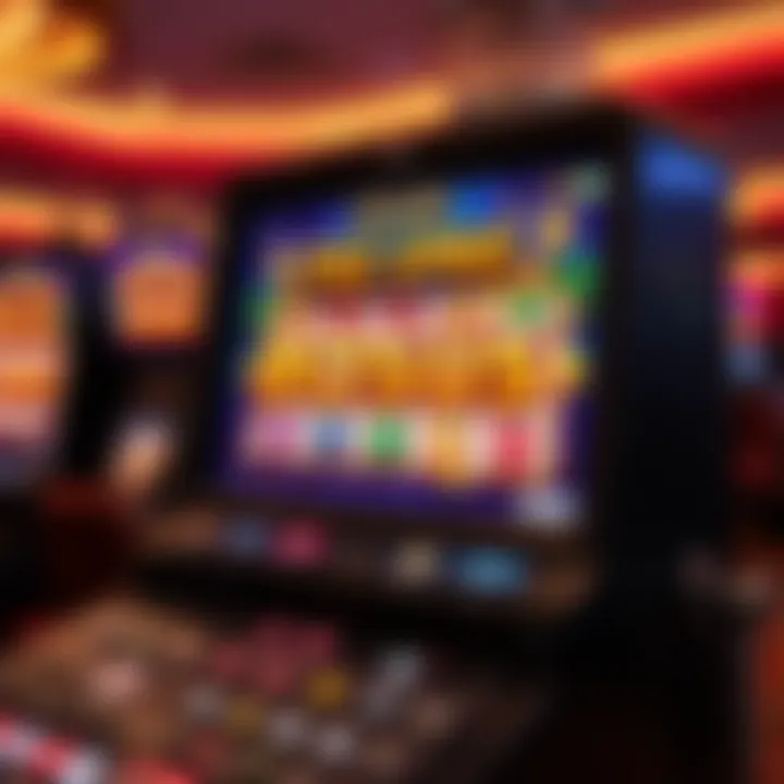 Digital slot machine displaying free spins bonus on screen at Ozwin Casino