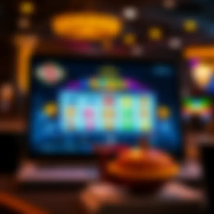 Smooth Player Experience at Ozwin Casino Slots Digital interface showcasing seamless online slot gameplay on a laptop