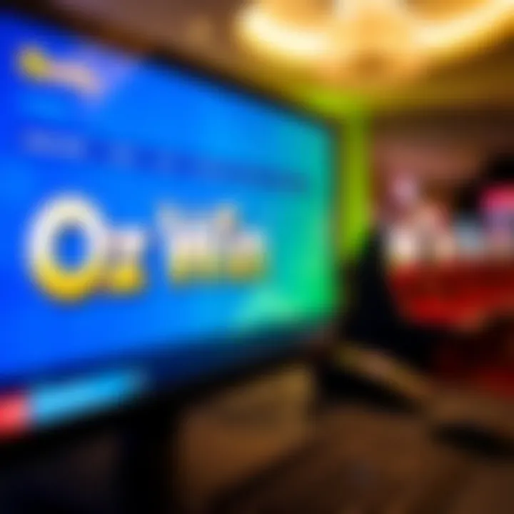 A digital interface displaying OzWin Casino promo codes and bonus offers on a computer screen
