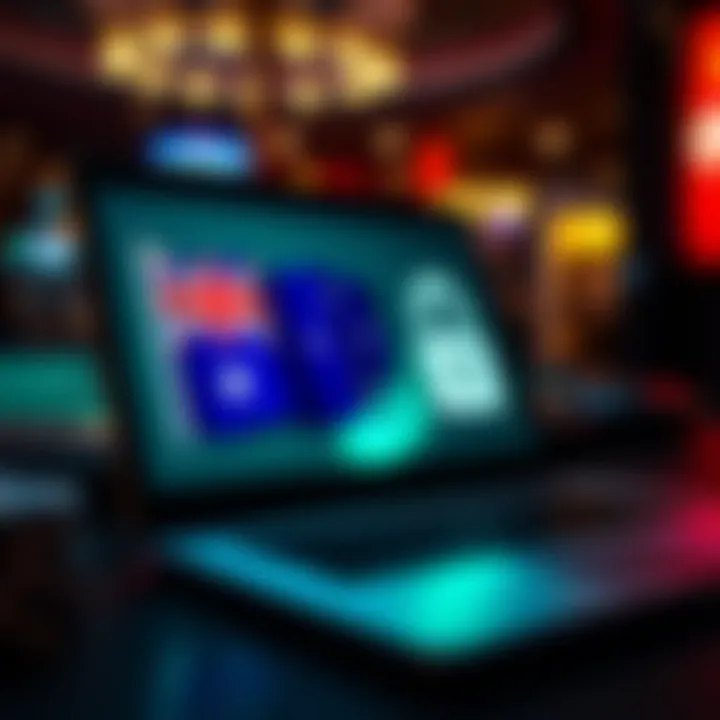 Security Measures for Australian Players at Online Casinos Illustration depicting a secure online transaction on a laptop with Australian flag symbol