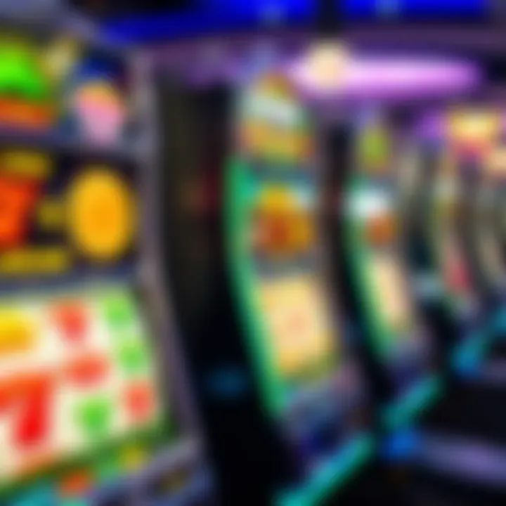 Variety of Slot Games at Ozwin Casino Colorful slot machine reels displaying various symbols and winning lines