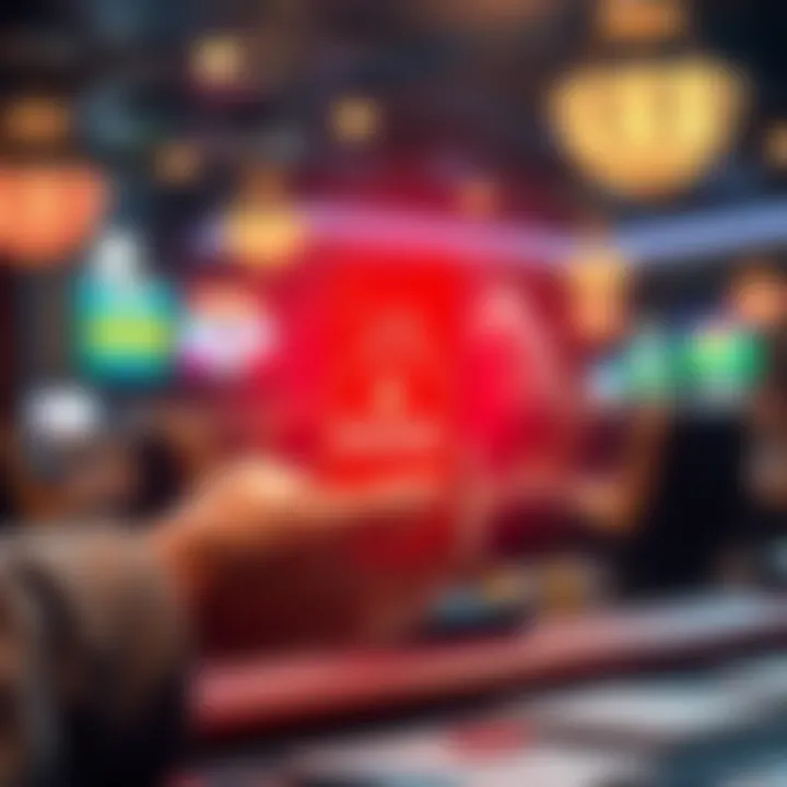 Illustration of casino winnings being transferred securely to a bank account