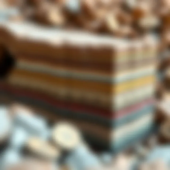 A detailed geological cross-section illustrating the layers and mineral composition of the Ozwin Deposit in Australia