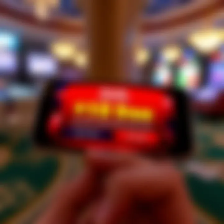 Illustration of a digital casino bonus offer notification on a smartphone screen