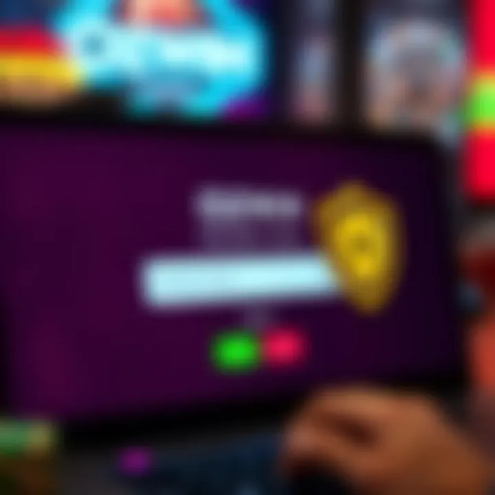 A secure online casino interface highlighting a free spin code input field and safety shield icon