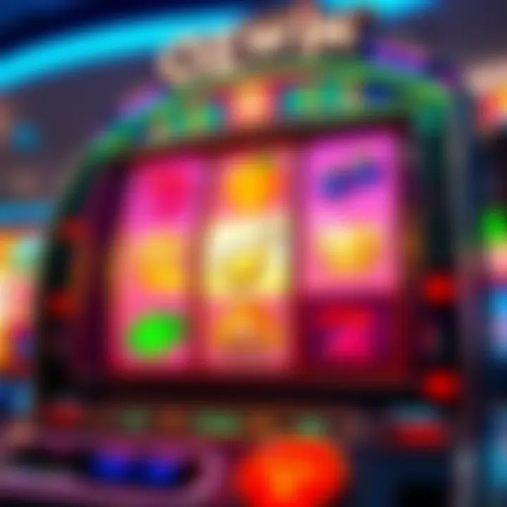 Colorful digital slot machine reels displaying free spins bonus round